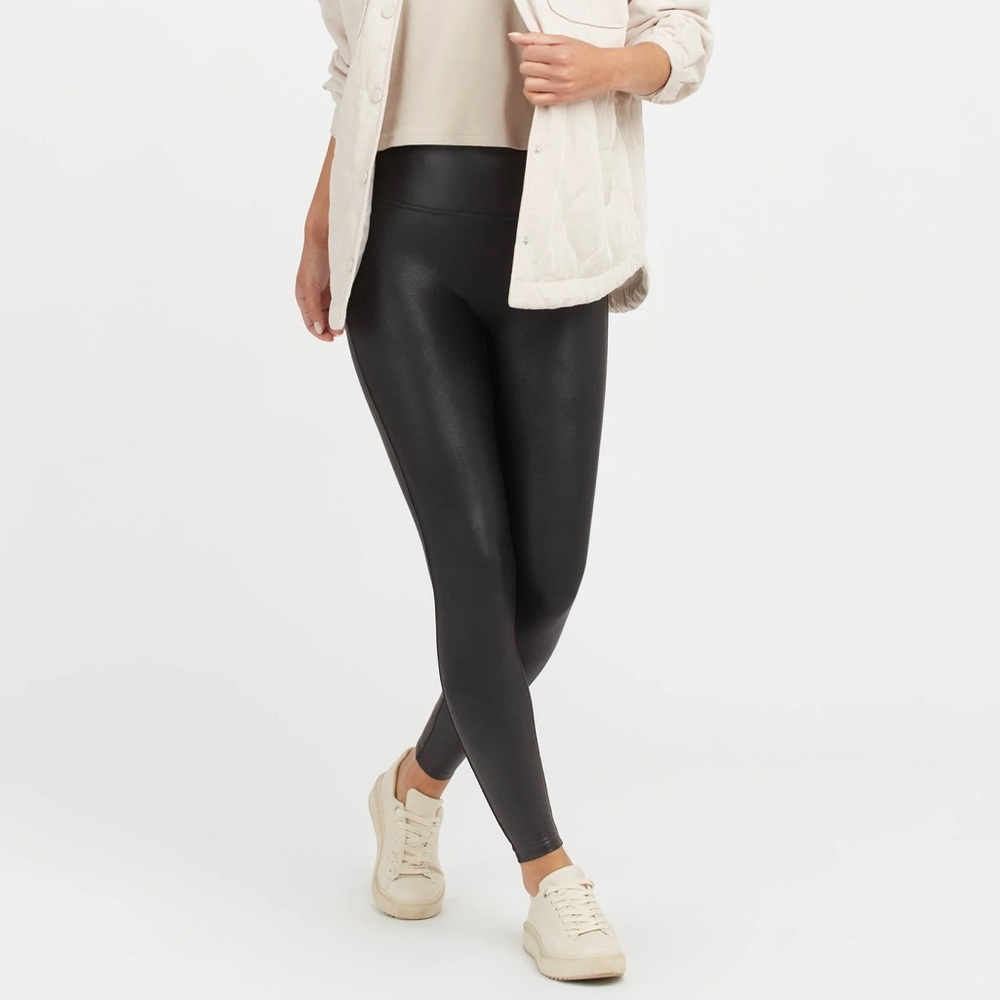 Spanx Faux Leather Leggings Medium